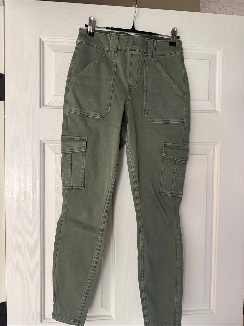 SPANX Olive Green Cargo Skinny Jeans